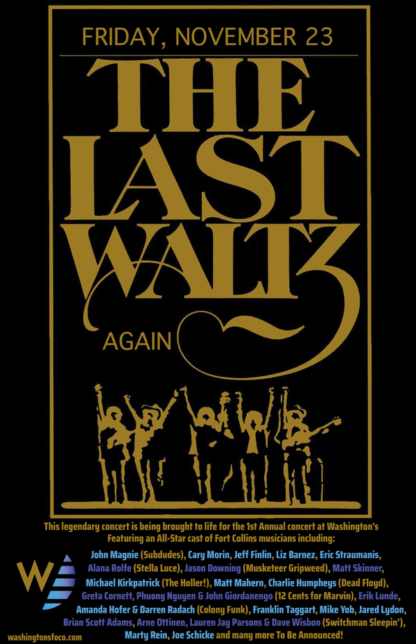 The Last Waltz Again 2024 poster featuring vintage design